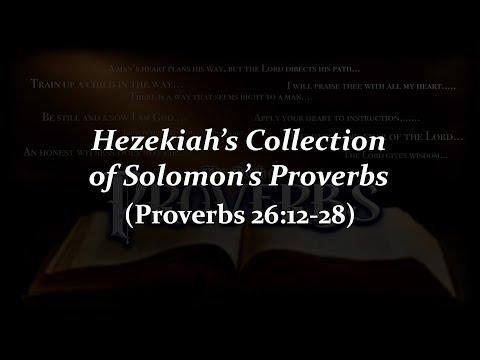 Proverbs 26:12-28.  8/24/22