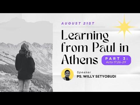 Learning from Paul in Athens (Acts 17:26-29) - Ps. Willy Setyobudi - iREC Darmo (English Service)
