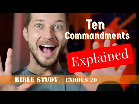 the Ten Commandments EXPLAINED || Exodus 20:3-18