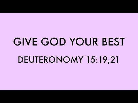 Deuteronomy 15:19,21