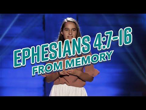 Ephesians 4:7-16 FROM MEMORY!!