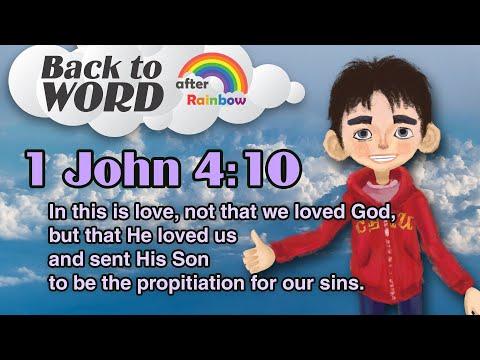 1 John 4:10 ★ Bible Verse | Encouragement Hope Bible Verses