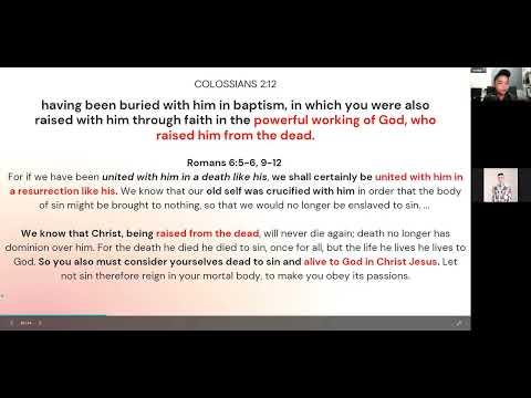 Bible Study - Colossians 2:12-15 | Paul Jomento
