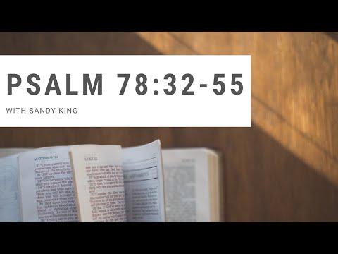 Psalm 78: 32-55 Devotional with Sandy King