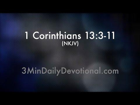 1 Corinthians 13:3-11 (3minDailyDevotional) (#002)