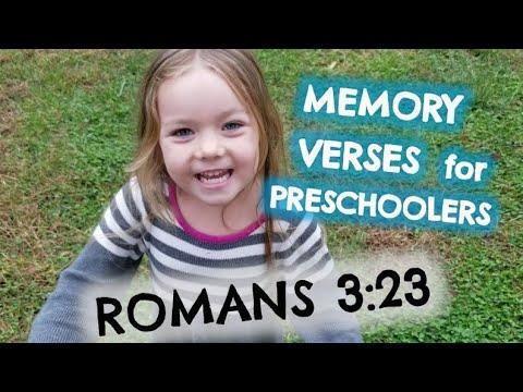 Tips for Teaching Romans 3:23 as a Memory Verse for Little Kids