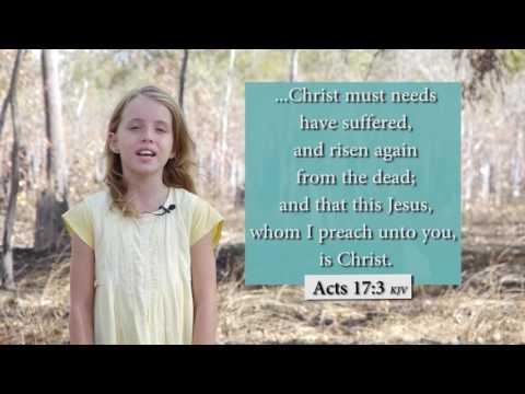 How to sing Acts 17:3 KJV - Christ must needs have suffered and risen again - Musical Memory Verse