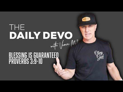 Blessing Is Guaranteed | Devotional | Proverbs 3:9-10