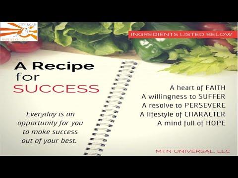 "A Recipe for Success" Reading Proverbs 3:1-10 (16/01/22)