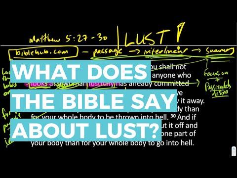 What Does the Bible say about Lust? - Matthew 5:27-30 | Scripture Study