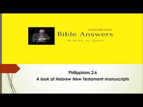 Hebrew New Testament And Philippians 2:6