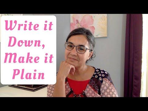Write it Down - Make it Plain | Habakkuk 2:2