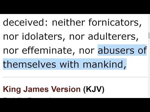 Abusers of Themselves with Mankind (1 Corinthians 6:9)