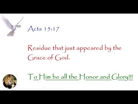 Acts 15:17 Remnant And Not Residue Supernatural Bible Change Surprise