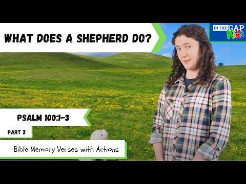Psalm 100:1-3 | Bible Verses to Memorize for Kids with Actions | Gratefulness (week 2)