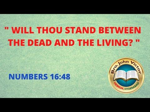 &quot; WILL THOU STAND BETWEEN  THE DEAD AND THE LIVING? &quot; NUMBERS 16:48