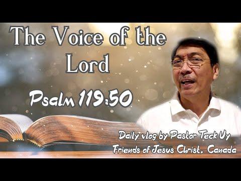 Psalm 119:50 - The Voice of the Lord - May 13, 2020 by Pastor Teck Uy