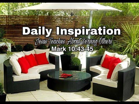 Daily Inspiration - Mark 10:43-45
