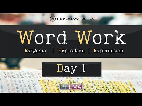 #EMAonline Word Work - Day 1 - James 2:14-26 - Nigel Styles [Exegesis, Exposition & Explanation]