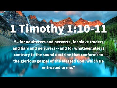 Men Bible Study - 1 timothy 1:10&11