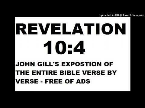 Revelation 10:4 - John Gill's Exposition of the Entire Bible Verse by Verse