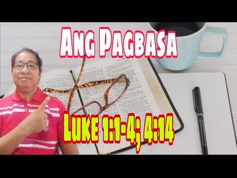 Luke 1:1-4: 4:14 /  Pagbasa Tagalog / #gerekoreading #gospelofluke II Gerry Eloma Channel