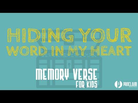 Memory Verse for Kids With Explanation & Hand Motions | Psalm 119:11 | Hide God's Word In Your Heart