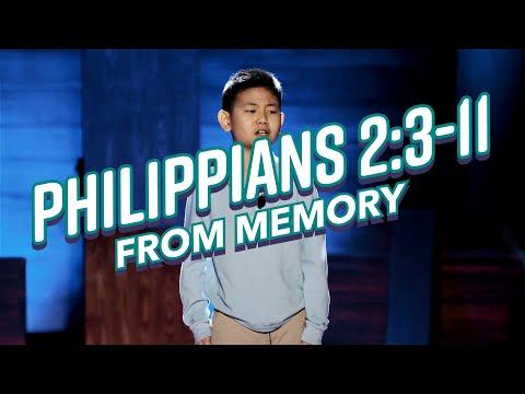 Philippians 2:3-11 FROM MEMORY!!