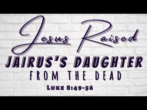 Bible Story for Kids - Jesus raised Jairus's daughter from the dead (Luke 8:49-56)