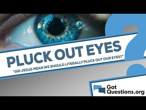 Did Jesus mean we should literally pluck out our eyes in Matthew 5:29-30?