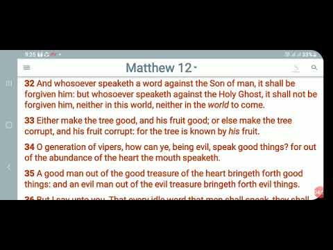 KJV-Daily bible: a.m. Matthew 12:24-50