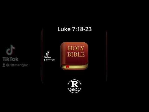 Dwayne Peters reads Luke 7:18-23. #scripture #bible