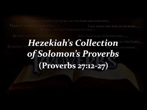 Proverbs 27:12-27.  9/7/22