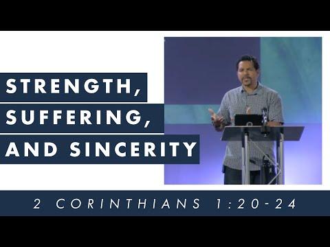 Dewahn Risper  - 2 Corinthians 1: 1-24  Strength, Suffering and Sincerity