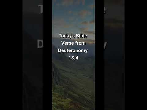 Bible Daily Reading - Today's Verse Deuteronomy 13:4 - and Daily Prayer | Oct 09, 2022