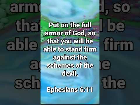 Stand Firm Against the Devil! * Ephesians 6:11 * Today's Verses