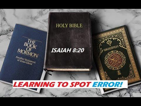 *~LEARNING TO SPOT ERROR*~ ISAIAH 8:20!