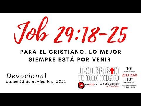 Devocional 11/22/2021 - Job 29:1-25 - Para el cristiano, lo mejor siempre esta por venir