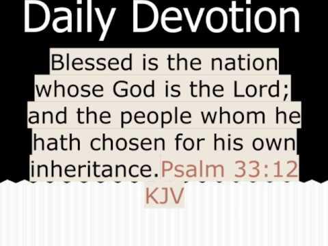 Daily Devotion on Psalm 33:12
