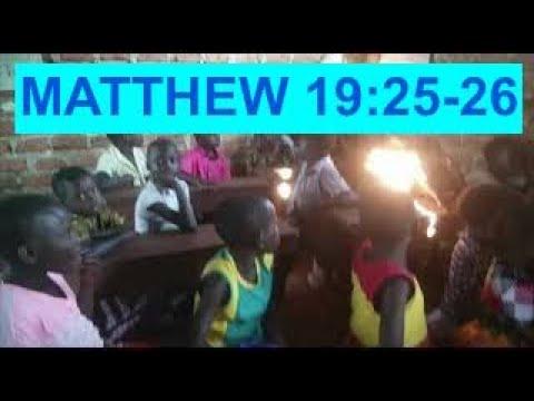 Kumbaya Children's Choir Uganda! Scripture Song: Matthew 19:25-26 NIV