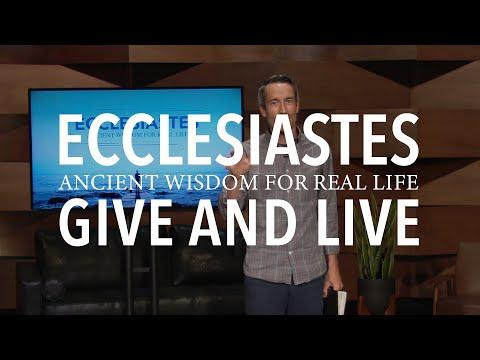 Sunday Service 8.16.20 | Give & Live | Ecclesiastes 11:1-6
