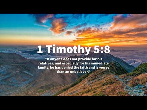 Men Bible Study - 1 Timothy 5:8