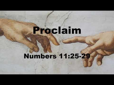 Proclaim - Numbers 11:25-29