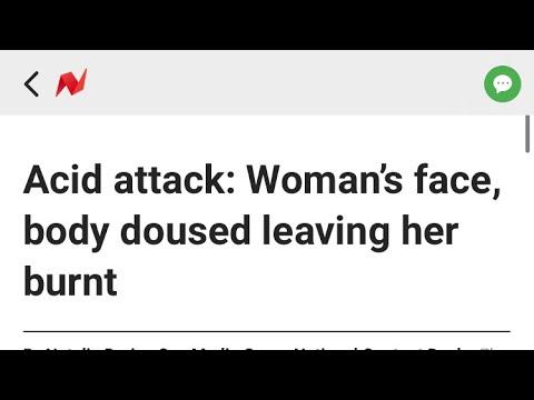 Acid attack leaves woman’s face destroyed !! Psalm 78:49 ???????? judgment !!
