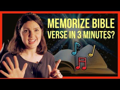 How To Memorize Bible Verses In 3 Minutes With Song (John 11:25)