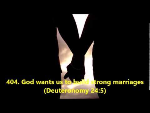 404. God wants us to build strong marriages (Deuteronomy 24:5)