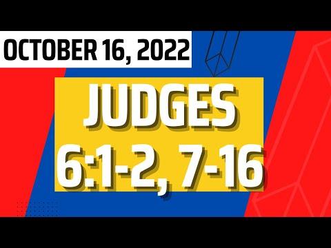 Sunday School Lesson October 16 2022 Judges 6:1-16