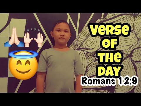 VERSE OF THE DAY - ROMANS 12:9 | ChlydeEboy's Vlogs