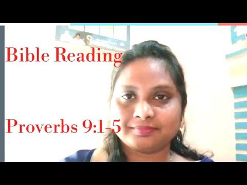18.08.2020 Bible Reading, Proverbs 9:1-5