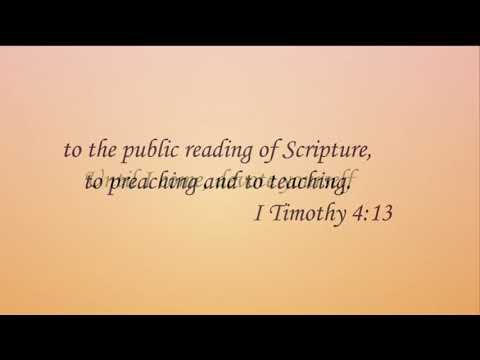 Scripture To Song: I Timothy 4 :13, I Timotius 4:13